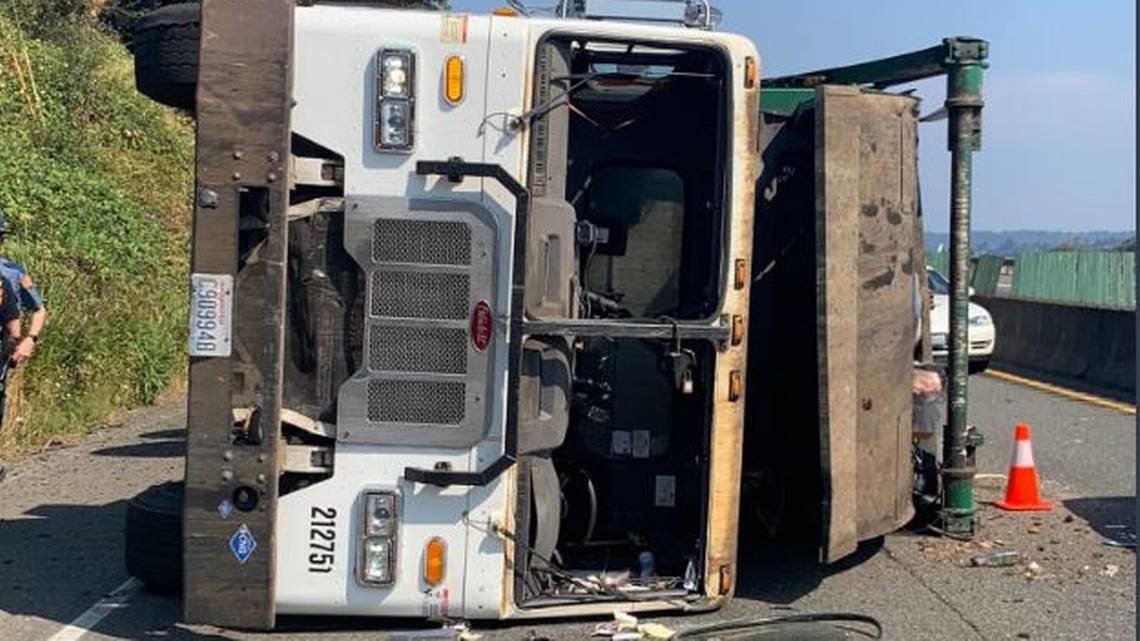 Mason County Man Injured After Garbage Truck Tips Over The Daily